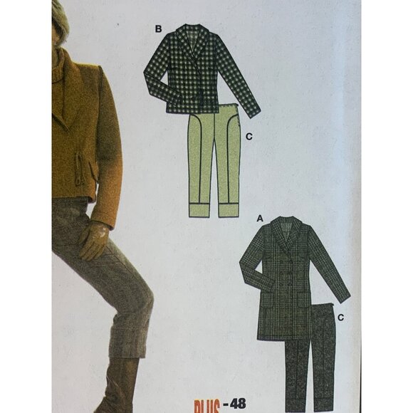 Burda Misses Jacket Pants Sewing Pattern sz 10-22 8015 - uncut - Picture 8 of 10